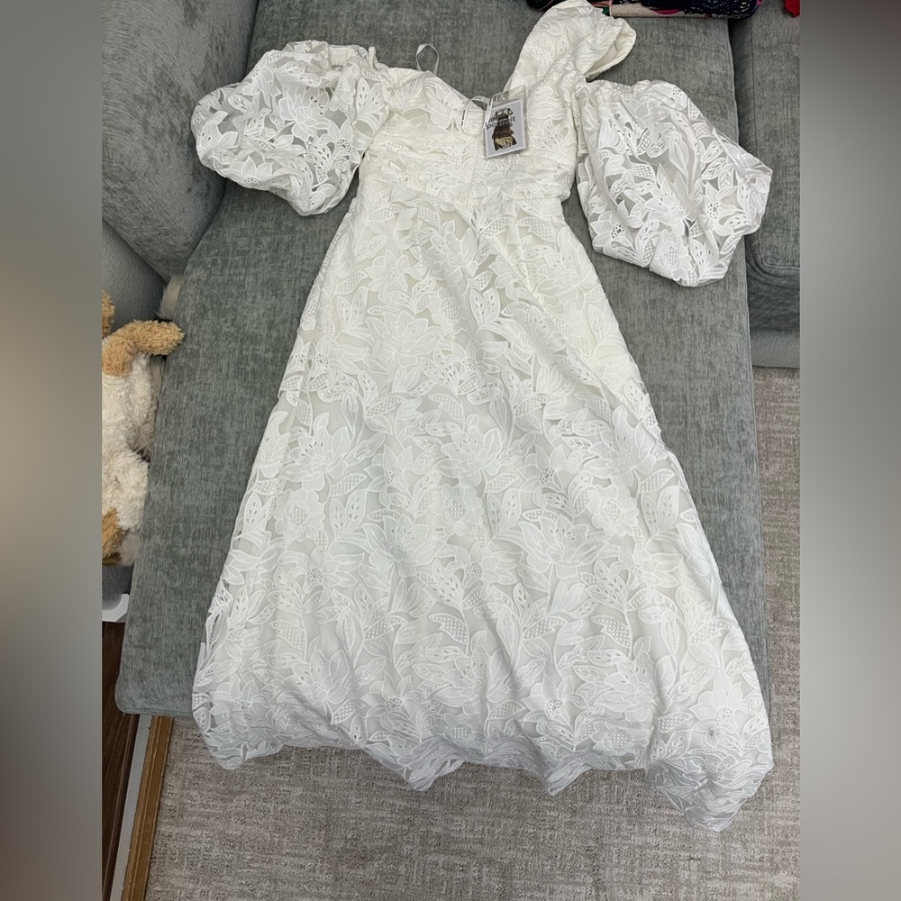 Selfpotrait White Lace Dress